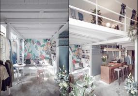 女服装店白色墙面装修效果图片