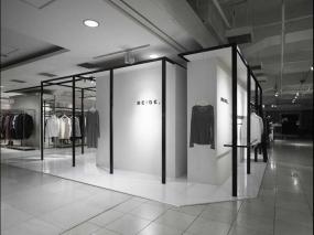 女服装店挂衣架装修效果图片