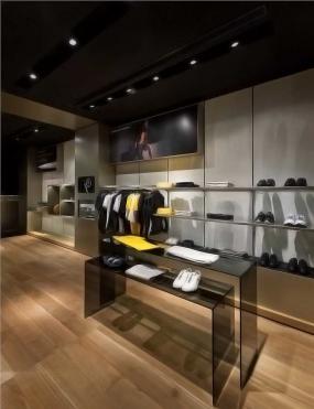 男士品牌服装店格栅灯设计图