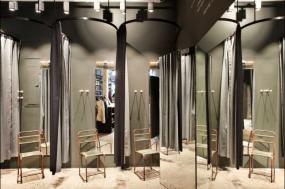 男服装店简约室内装修设计效果图片