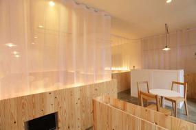 室内装饰设计简单装修美发店效果图