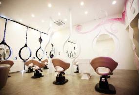 混搭设计风格高端美发店装修