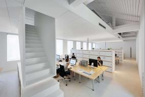 走道办公室吊顶设计室内效果图