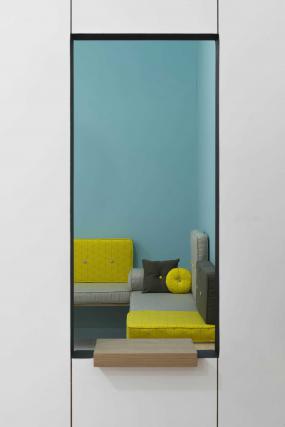 美发店室内镜子设计装修图片