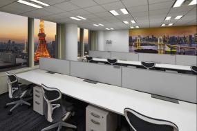 最新员工办公室吊顶造型装修效果图片