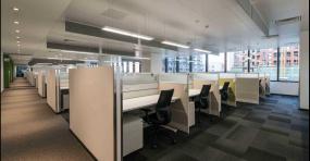 员工办公室室内布置设计效果图片2018