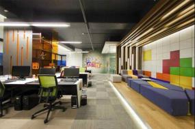 小型企业员工办公室装修效果图