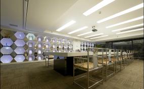 经典会议室圆形吊顶实景图