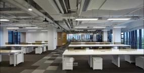 员工办公室吊顶设计装修案例图片