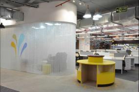 中式风格办公室窗帘装修案例