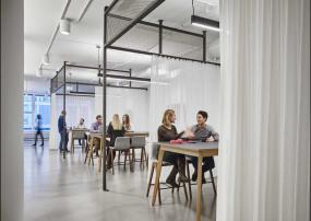 新古典风格办公室窗帘装修效果图