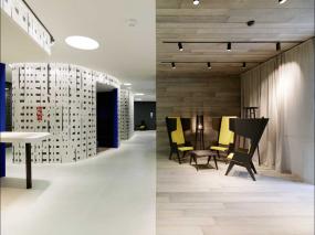 简约办公室窗帘设计效果图图片