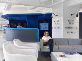 简约风格办公室窗帘装修效果图