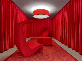 普通办公室装修窗帘效果图