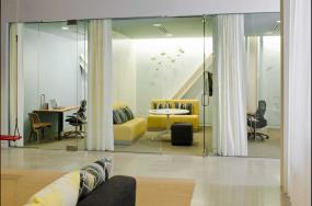 家庭办公室窗帘设计效果图