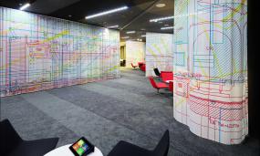 写字楼办公室窗帘装修效果图片大全