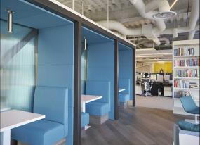 办公室深黄色木地板装修效果图片大全