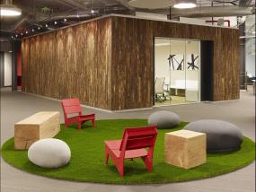 小型办公室装潢地毯装修效果图片