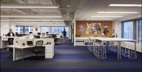 普通办公室室内吸顶灯装修效果图片