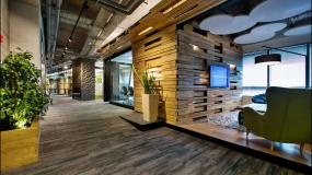 写字楼室内办公室背景墙装修设计风格图片