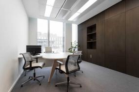 最新简约办公室背景墙设计效果图片