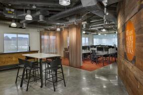 新中式风格办公室背景墙装修设计