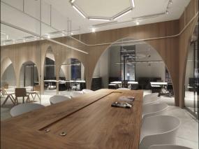 小型办公室室内背景墙装修效果图片