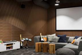 高层写字楼木质墙面设计效果图片