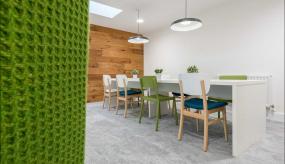 2018高层写字楼木质墙面装修设计效果图片