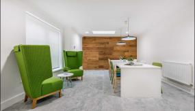 新中式风格办公室背景墙装修