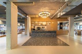 中式公司办公室背景墙装修效果图片