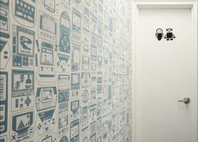 简约简单办公室壁纸装修效果图