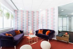 简约公司壁纸背景墙效果图