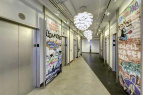 潮流公司背景墙墙壁纸效果图