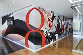 公司走廊壁纸装修效果图