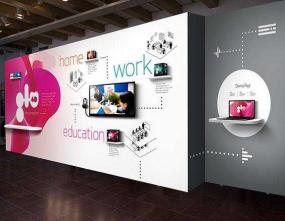 写字楼办公室背景墙装修效果图片