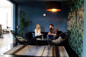 办公室壁纸简约装修效果图