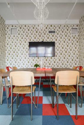 简约办公室壁纸装修效果图