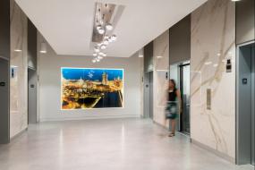 2018潮流设计公司过道背景墙效果图