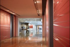 2018流行公司过道背景墙效果图