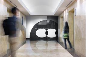 公司走廊玄关过道装饰效果图之背景墙