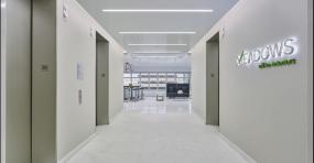 办公室过道装修实景图片