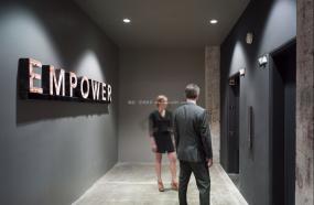 办公室室内走道装修效果图图片2018