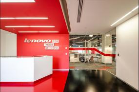 红色公司前台背景墙效果图