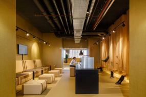 简约风格会议室室内吊顶设计效果图