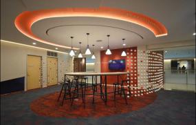 大会议室室内装修圆形吊顶效果图