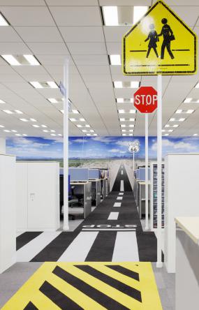 普通办公室室内吊顶装修效果图集