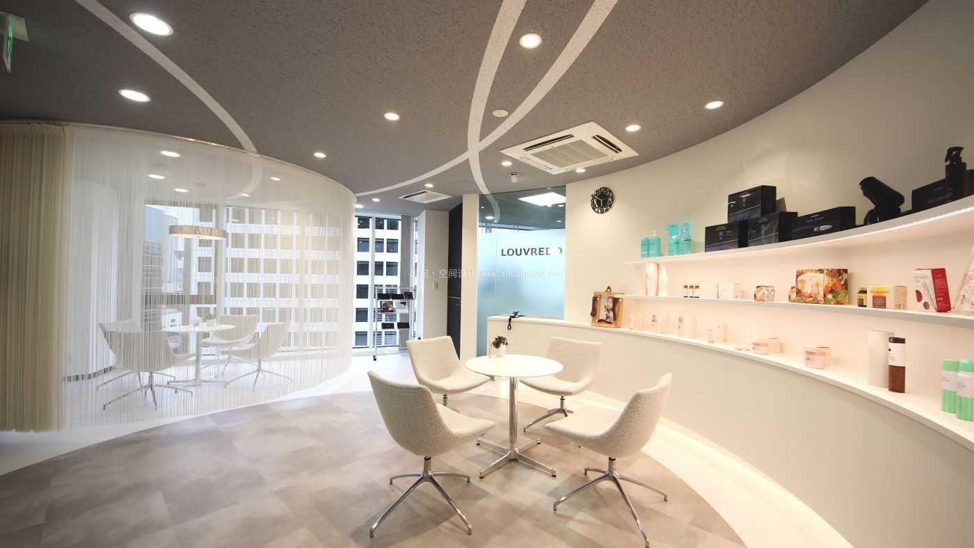 简约现代小办公室吊顶设计装修效果图片