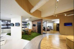 现代写字楼室内吊顶设计图2018图片