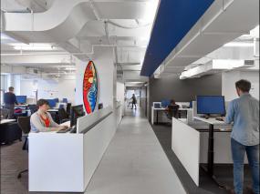 办公室走廊集成吊顶装修效果图